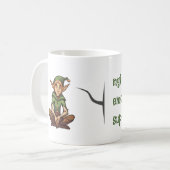 Cute Fantasy Elf Gen Z Quote Love Gift Emotional コーヒーマグカップ (正面左)
