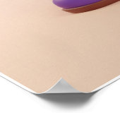 Cute Fantasy Hero Knight Art Poster ポスター (角)