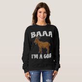 Cute Farm Animal Goats  Goats Costume for Boys Gir スウェットシャツ (正面フル)