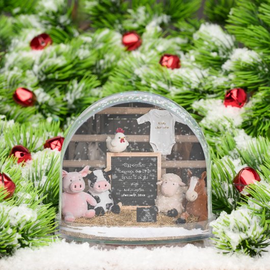 Cute Farm Animals Digital Pregnancy Announcement  (クリスマス)