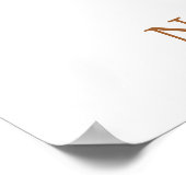 Cute Farm Barn Baby Shower Welcome ポスター (角)