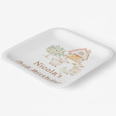 Cute Farm Barn Cows Birthday ペーパープレート (傾斜あり)