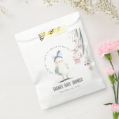 Cute Farm Chick Watercolor Floral Baby Shower フェイバーバッグ (封をした状態)