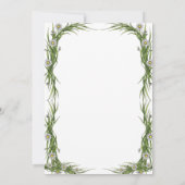 ِCute Farm Chicken Baby Shower  招待状 (裏面)