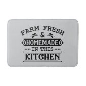 Cute Farm fresh homemade kitchen バスマット (正面)