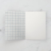 Cute Farm Mum and Baby Chick Floral Baby Shower サンキューカード (内部)