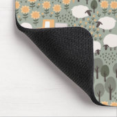 Cute Farm Scene Pattern マウスパッド (コーナー)