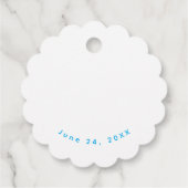 Cute Farm Sheep Farm Party Animal Ball フェイバータグ (裏面)