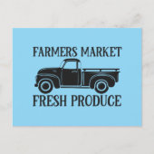 Cute Farmers market word art  ポストカード (正面)