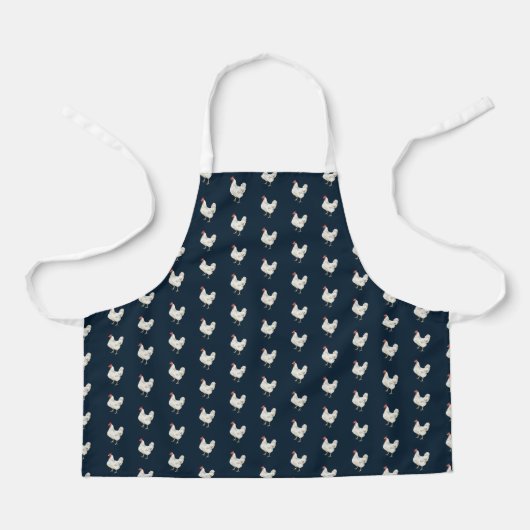 Cute Farmhouse Style Chicken Pattern Apron エプロン (正面)