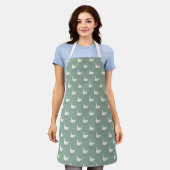 Cute Farmhouse Style Ducks Apron エプロン (着用した状態)