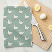 Cute Farmhouse Style Ducks Kitchen Towel キッチンタオル (四つ折り)