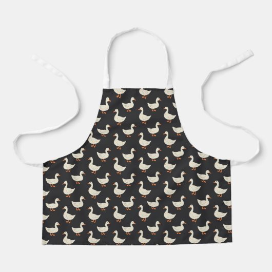Cute Farmhouse Style Ducks Pattern Apron エプロン (正面)
