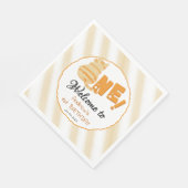 Cute Fat Orange Cat 1st Birthday スタンダードランチョンナプキン (角)