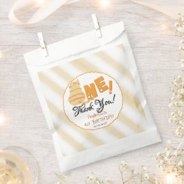 Cute Fat Orange Cat 1st Birthday フェイバーバッグ