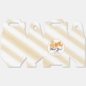 Cute Fat Orange Cat 1st Birthday フェイバーボックス (見開き)