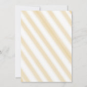 Cute Fat Orange Cat 1st Birthday 招待状 (裏面)