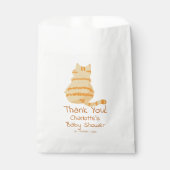 Cute Fat Orange Cat Baby Shower フェイバーバッグ (正面)