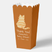 Cute Fat Orange Cat Baby Shower フェイバーボックス (正面)