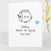 Cute father's day card from Baby1 カード (黄色い花)