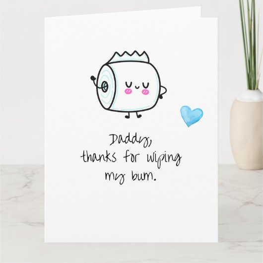 Cute father's day card from Baby1 カード (正面)