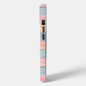 Cute Faux Pastel Wood Heart Bee Scripture Case-Mate iPhoneケース (裏面 / 左)