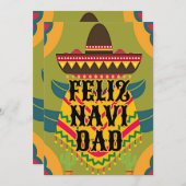 Cute feliz navidad christmas シーズンカード (正面/裏面)