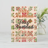 Cute feliz navidad christmas シーズンカード (スタンド正面)