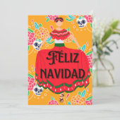 Cute feliz navidad christmas シーズンカード (スタンド正面)