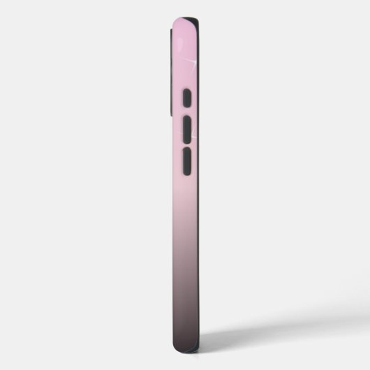 Cute Feminine Pink Black Ombre Personalized Case-Mate iPhoneケース (裏面 / 左)