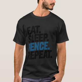 Cute Fencer Fencing Sport Repeat Tシャツ