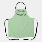 Cute Fennel Taste Test Spice Pun エプロン (正面)