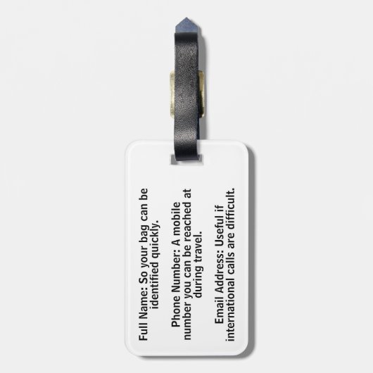 Cute Ferret Astronaut in Space ラゲッジタグ (裏面縦)