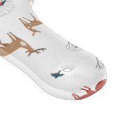 Cute Festive Animals Winter Christmas Pattern. カッティングボード (角)