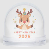 cute festive happy new year 2026 snow globe (裏面)