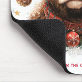 Cute Festive Highland Cow Happy Holidays Business マウスパッド (コーナー)