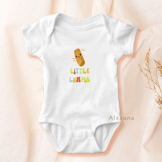 Cute Filipino Food Little Lumpia Baby Bodysuit ベビーボディスーツ