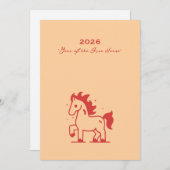 Cute Fire Horse シーズンカード (正面/裏面)