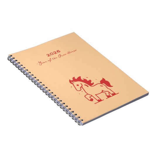 Cute Fire Horse ノートブック (右側)