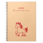 Cute Fire Horse ノートブック (正面)