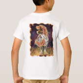 Cute Fire Horse Front and Back Tシャツ (裏面)