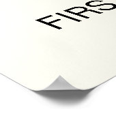 Cute First Birthday with Boho Style Onederful ポスター (角)