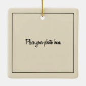 Cute First Christmas in Our New Home Photo セラミックオーナメント (裏面)