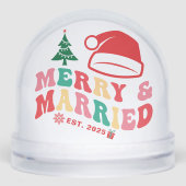 Cute First Christmas Married and Merry Newlyweds  (正面)