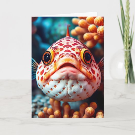 Cute Fish Close Up | Checking On You カード (正面)