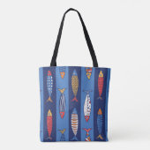 Cute fish. Kids background. Seamless pattern トートバッグ (裏面)
