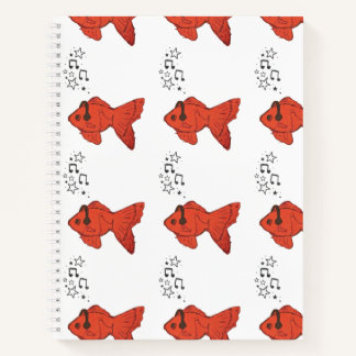 Cute Fish Spiral Notebook Goldfish Journal ノートブック