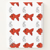 Cute Fish Spiral Notebook Goldfish Journal ノートブック (裏面)