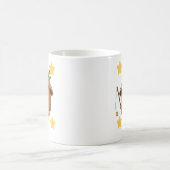 Cute Fishing Coconut with Conical Hat Cartoon Mug コーヒーマグカップ (中央)