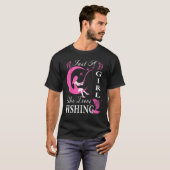 Cute Fishing For Women Girls Kids Fisher Fisherman Tシャツ (正面フル)